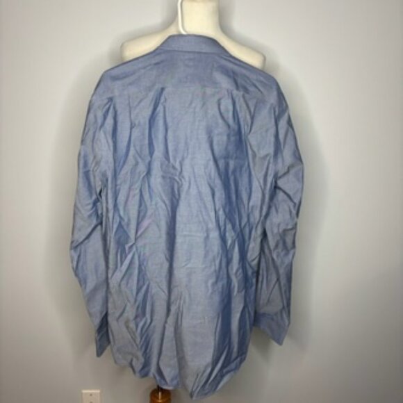 Jos A Bank- Blue Extreme Slim Fit Button Down - Picture 2 of 2